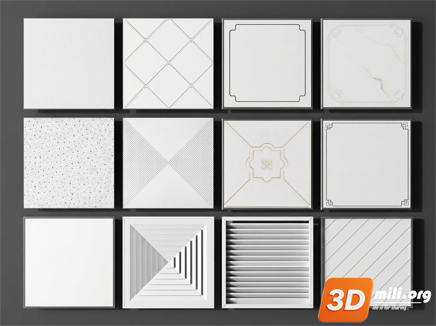 Ceiling Decoration Skp Files